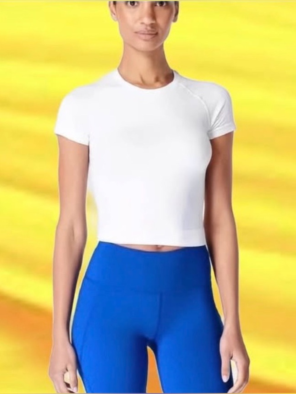 Sweaty Betty Seamless Cropped Tee Shirt - NWT
Large
White